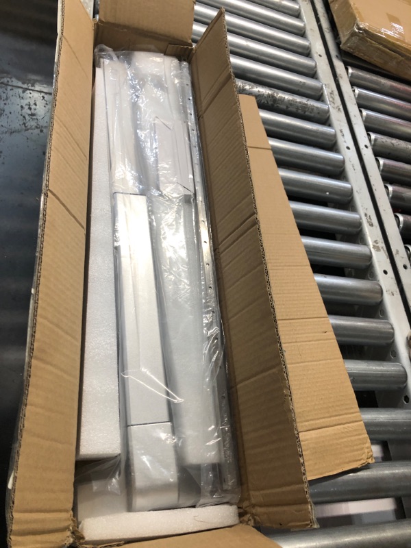 Photo 2 of IRONWALLS Surface Vertical Rod Exit Device, 27.5” Commercial Emergency Panic Exit Device Door Push Bar Door Lock, Stainless Steel Panic Bar with Top Rod Locking, Panic Hardware for 27”-41” Wide Doors Silver
