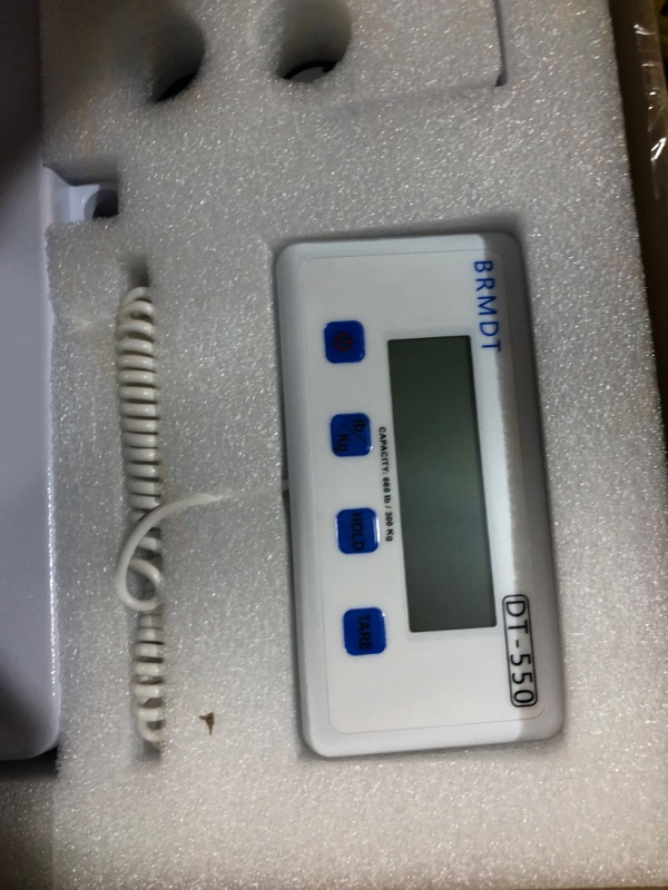 Photo 4 of Digital Scales for Body Weight Heavy Duty for Hospital & Physician Use, Large Digital Display and Base with The Ability to Weigh Up to 660lbs/300kg (White, DT-550)

