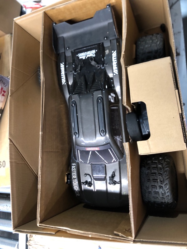 Photo 2 of ARRMA RC Truck 1/10 VORTEKS 4X2 Boost MEGA 550 Brushed Stadium Truck RTR (Batteries and Charger Not Included), Gunmetal, ARA4105V4T2