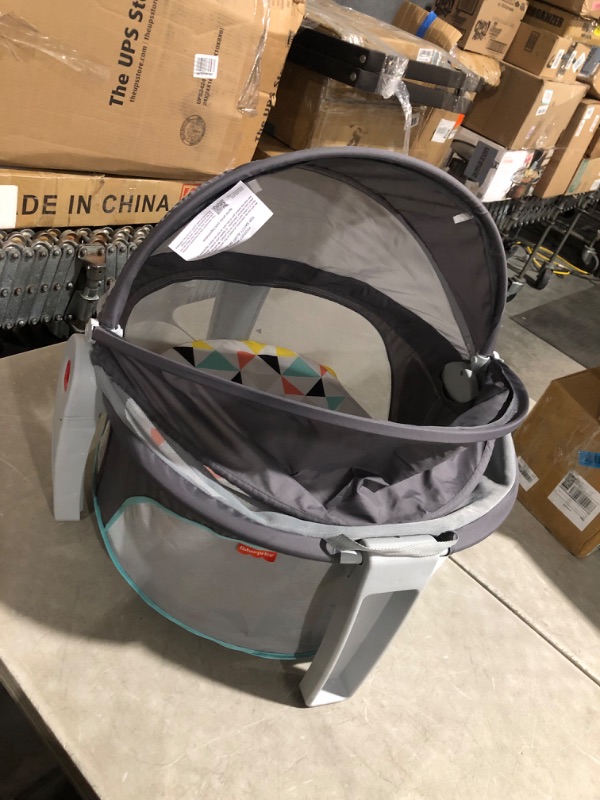 Photo 4 of ***USED - LIKELY MISSING PARTS - UNABLE TO VERIFY FUNCTIONALITY - NO PACKAGING***
Fisher-Price Portable Bassinet and Play Space On-the-Go Baby Dome with Developmental Toys and Canopy, Windmill