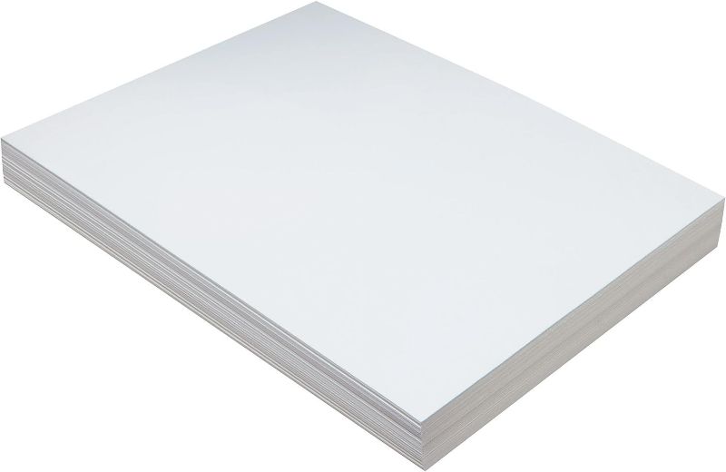 Photo 1 of Pacon White Heavyweight Tagboard, 9" x 12", 100 Sheets/Pack (5211)