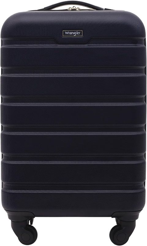 Photo 1 of (READ FULL POST) Wrangler Hardside Carry-On Spinner Luggage, Navy Blue, 20-Inch Carry-On 20-Inch Navy Blue