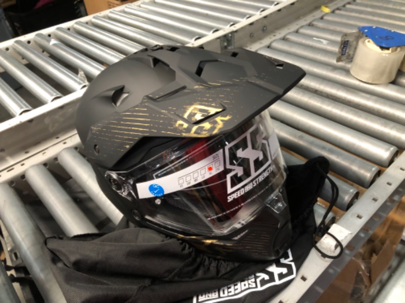 Photo 3 of Speed and Strength SS2600 Fame And Fortune Helmet, Black Gold, XL Black/Gold XLarge