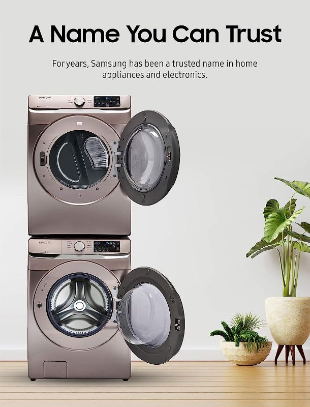 Photo 3 of (READ FULL POST) SAMSUNG Stacking Kit for 27” Wide Front Load Washer and Dryer Combo, Small Space Saving Solution for Stackable Laundry Machine Sets, All Parts Included, SKK-8K
