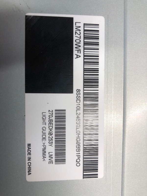 Photo 3 of LM270WFA-SSA1 Touch Screen Replacement for HP 27-D 27-dp1086qe L75162-281 L91217-002 1920(RGB)×1080 LCD Display Panel LM270WFA(SS)(A1)