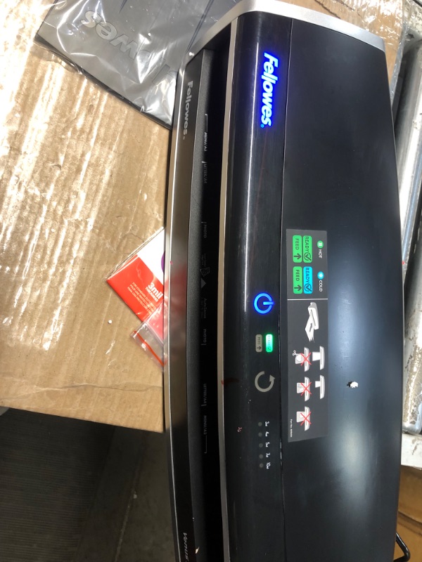 Photo 2 of **NON-REFUNDABLE**NO RETURNS**PARTS ONLY*** Fellowes Laminator Venus 2 125, Warm-up Machine, with Pouches Kit (5734801), Black, Silver, 5.1" x 21.3" x 8.2"