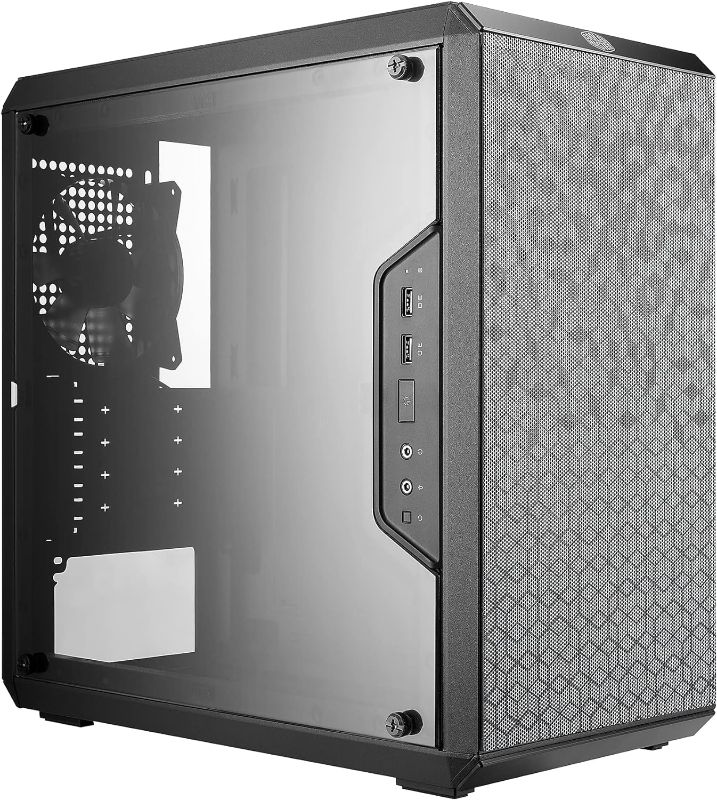 Photo 1 of Cooler Master MasterBox Q300L Micro-ATX Tower with Magnetic Design Dust Filter, Ventilated Airflow, Black