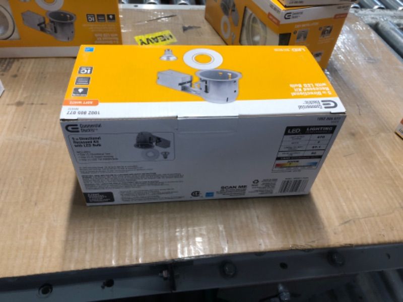 Photo 1 of ***NON REFUNDALBLE BUNDLE***
Commercial Electric 5 in. New Construction and Remodel Recessed Kit LED Bulb Included 2PK