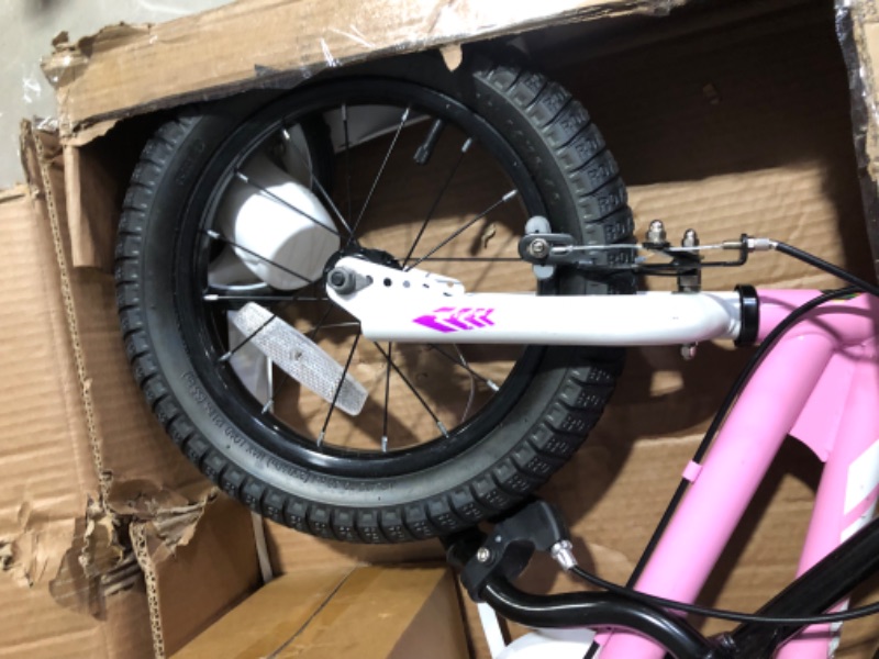 Photo 4 of ***USED - LIKELY MISSING PARTS - UNABLE TO VERIFY FUNCTIONALITY***
Royalbaby Freestyle Kids Bike 2 Hand Brakes 14 Inch Children's Bicycle for Boys Girls Age 3-12 Years