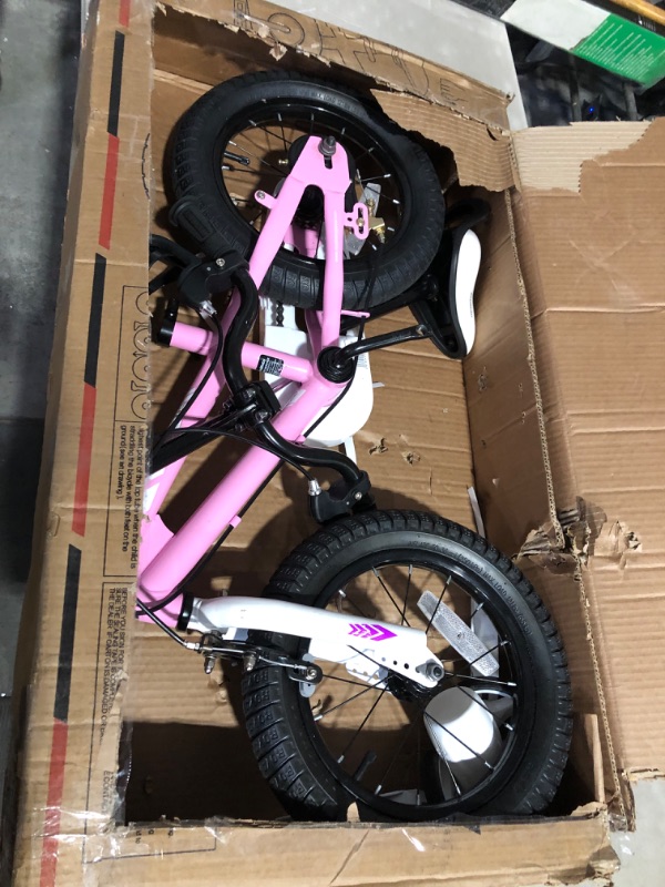 Photo 6 of ***USED - LIKELY MISSING PARTS - UNABLE TO VERIFY FUNCTIONALITY***
Royalbaby Freestyle Kids Bike 2 Hand Brakes 14 Inch Children's Bicycle for Boys Girls Age 3-12 Years