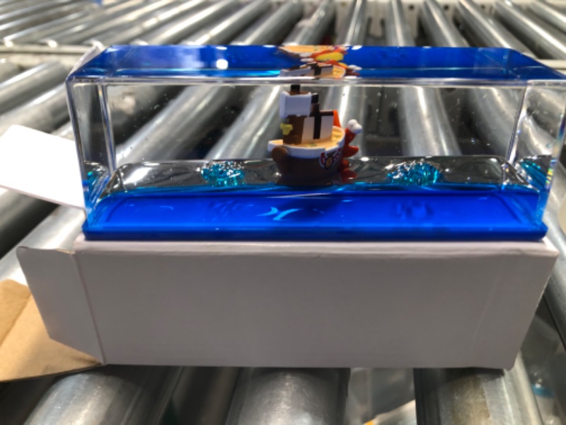 Photo 1 of Honsheng Unsinkable Boat Pirate Ship Model Toys in a Bottle Box Acrylic Cruise Ship Model Decoration Fluid Drift Bottle Paperweight Desk for Car Decoration Boys Girls Gifts
