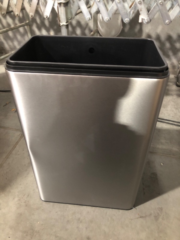 Photo 4 of (READ FULL POST) Kohler 13 Gallon Motion Sensor Hands-Free Trash Can with Liner and Quiet Close Lid Stainless Steel 13 Gallon Motion Sensor Can