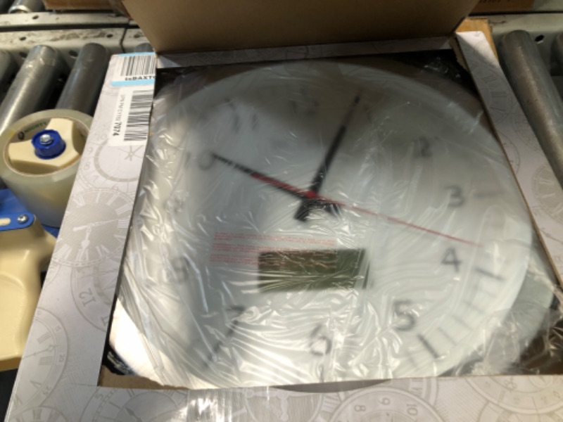 Photo 2 of Bulova C4810 Manager Wall Clock, Silver