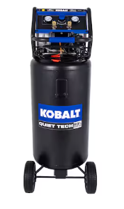 Photo 1 of ***USED - DAMAGED - SEE COMMENTS***
Kobalt QUIET TECH 26-Gallons Portable 150 Psi Vertical Quiet Air Compressor
