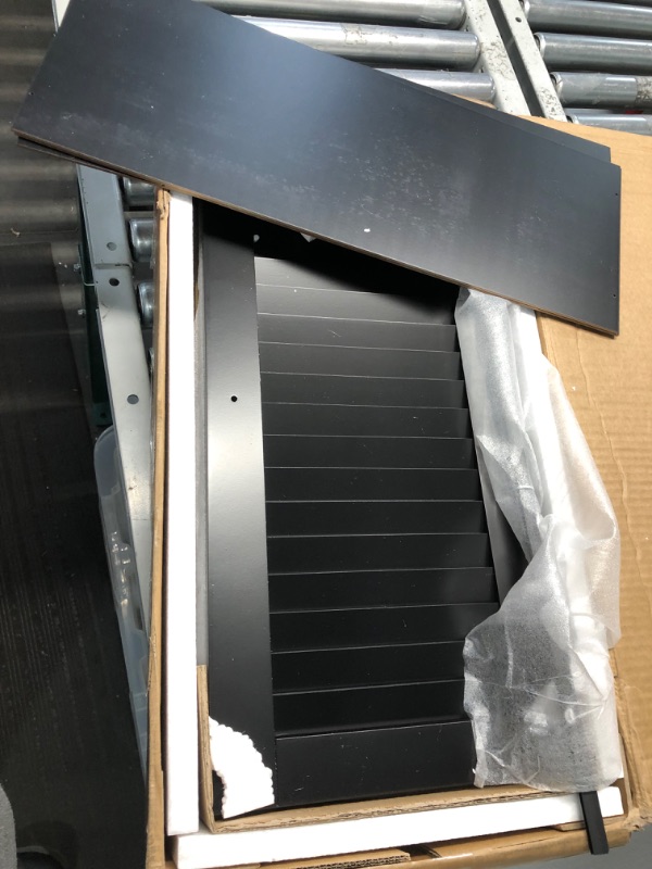 Photo 1 of **NEW IN BOX// OPENED FOR INSPECTION**
TaoHFE Bathroom Cabinet Wall Mounted Designer Bathroom Wall Cabinet Medicine Cabinet with Double Shutter Doors 3 Tier Adjustable Shelf with Towel Rack Over The Toilet Storage Cabinet Laundry (Black)