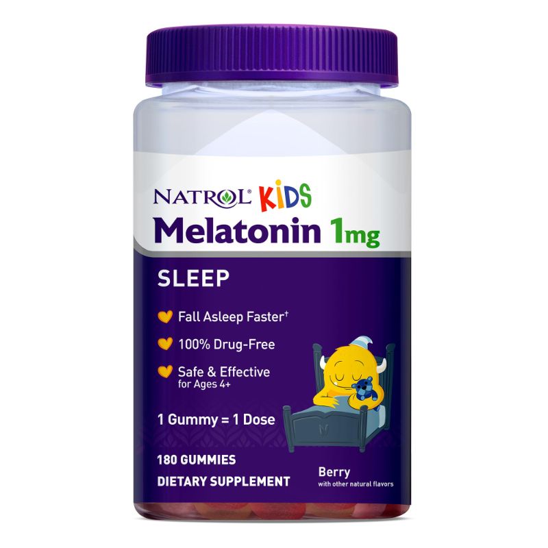 Photo 1 of **NONREFUNDABLE, EXP 5/24**
Natrol Kids Melatonin 1mg, Dietary Supplement for Restful Sleep, 180 Berry-Flavored Gummies