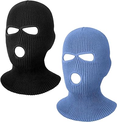 Photo 1 of **NONREFUNDABLE 2 PACK BUNDLE**
WILLBOND 2 Pieces Knitted Full Face Cover 3 Hole Mask Medium 