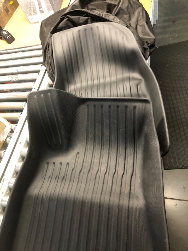 Photo 2 of **MISSING LARGE MAT**
WENNEBIRD All Weather Floor Mats for 2024 New Tesla Model 3, Premium TPE Anti-Slip Waterproof Floor Liners, Car Interior Accessories - 3pc 2024 New Model 3 TPE 3pc