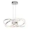 Photo 1 of Maelstrom 25-Watt 1 Light Chrome Modern 5 CCT Integrated LED Pendant Light Fixture for Dining Room or Kitchen
