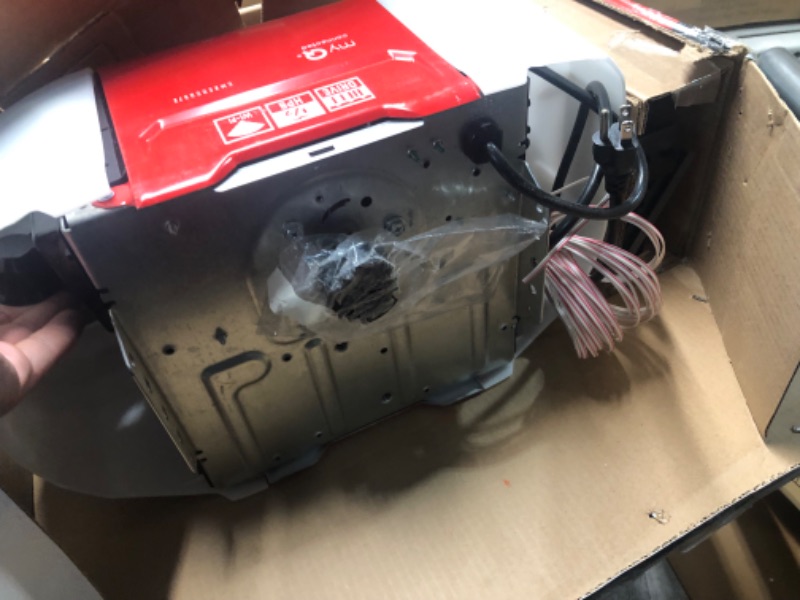 Photo 7 of ***USED - DAMAGED - MISSING PARTS - SEE COMMENTS***
Craftsman 1/2 HP Smart myQ Smartphone Controlled-Belt Drive, Wireless Keypad Included, Model CMXEOCG572, Red Garage Door Opener