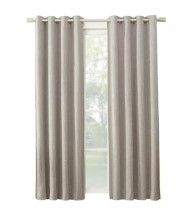 Photo 1 of (READ FULL POST) allen + roth 95-in Grey Light Filtering Tie Top Single Curtain Panel
