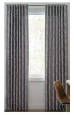 Photo 1 of (READ FULL POST) Origin 21 84-in Grey Room Darkening Thermal Lined Back Tab Single Curtain Panel
