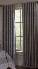 Photo 1 of (READ FULL POST) allen + roth 84-in Grey Room Darkening Thermal Lined Back Tab Single Curtain Panel
