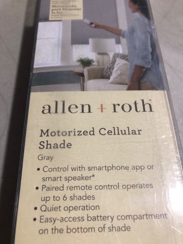 Photo 2 of (please see all images) allen + roth   Cordless Motorized Cellular Shade
