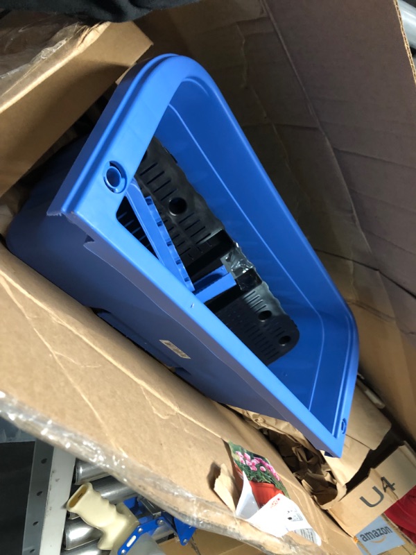 Photo 1 of Apollo Exports International 20" Adjustable Railing Planter, Blue