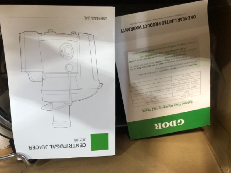 Photo 3 of 1300W GDOR Juicer Machines with Larger 3.2” Feed Chute, Titanium Enhanced Cut Disc Centrifugal Juice Extractor, Full Copper Motor Heavy Duty, for Whole Fruits, Veggies, Dual Speeds, BPA-Free, Silver