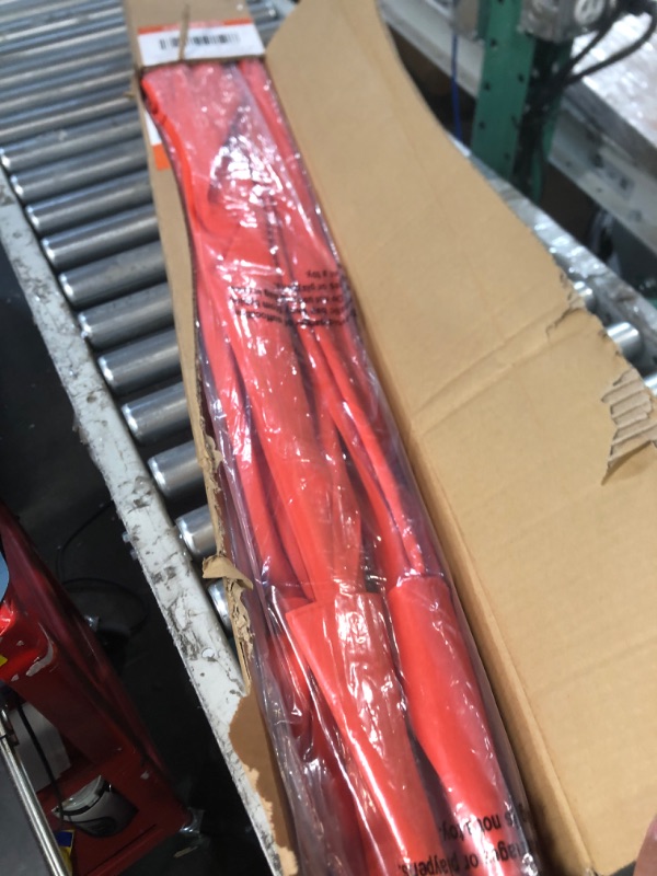 Photo 1 of Sunnyglade 9' Solar LED Lighted Patio Umbrella with 8 Ribs/Tilt Adjustment and Crank Lift System (Orange)