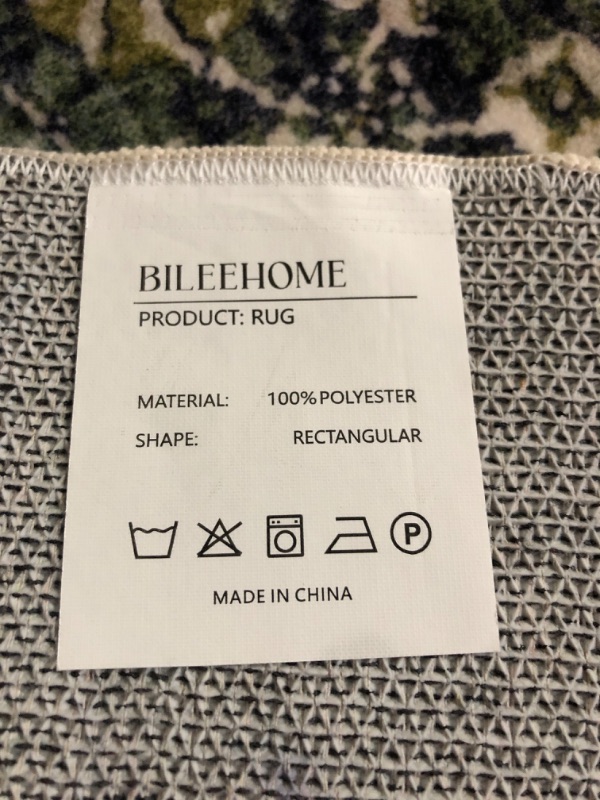 Photo 4 of *****STOCK IMAGE FOR SAMPLE*****
BILEEHOME Washable Area Rugs 9x12 Living Room Bedroom Under Table Easy to Clean Modern Farmhouse Country Rustic Style Boho Neutral Large Rug for Dining Room Blue, Green, and Off White. 9 by 12 9'x12' Coffee