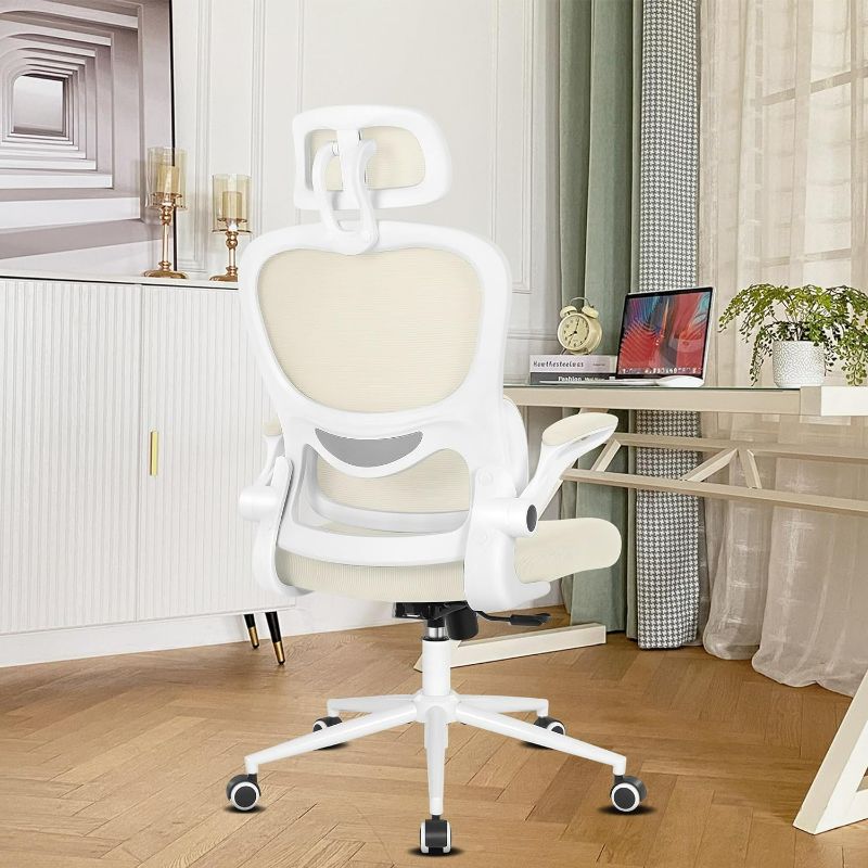 Photo 1 of ***USED - MISSING PARTS - ATTACH BACK REST - OTHER PARTS LIKELY MISSING AS WELL***
Misolant Ergonomic Office Chair, Desk Chair with Lumbar Support, Mesh Office Chair, Ergonomic Chair with Adjustable Headrest and Armrest, Comfortable Office Chair for Home 