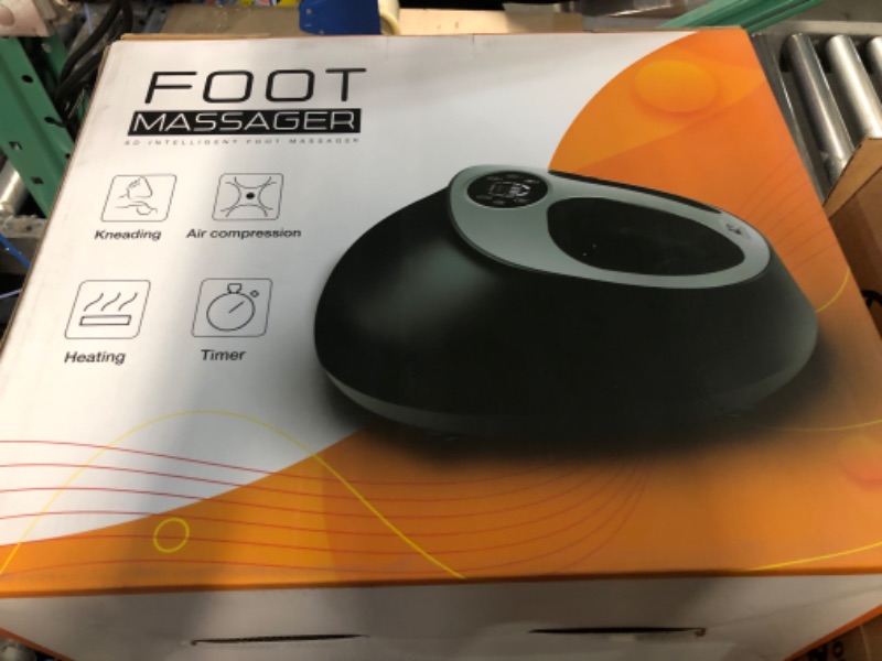 Photo 3 of vanso Foot Massager Machine,Neuropathy Pain Relief for Feet,Plantar Fasciitis Relief,Electric Shiatsu Deep Kneading Foot Massager,Heat&Remote,Fits Feet up to Men Size 12 Black