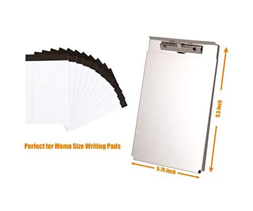 Photo 2 of Summit Tools Dual Storage Aluminum Clipboard - Memo Size (9.5 X 5.75 Inches) 