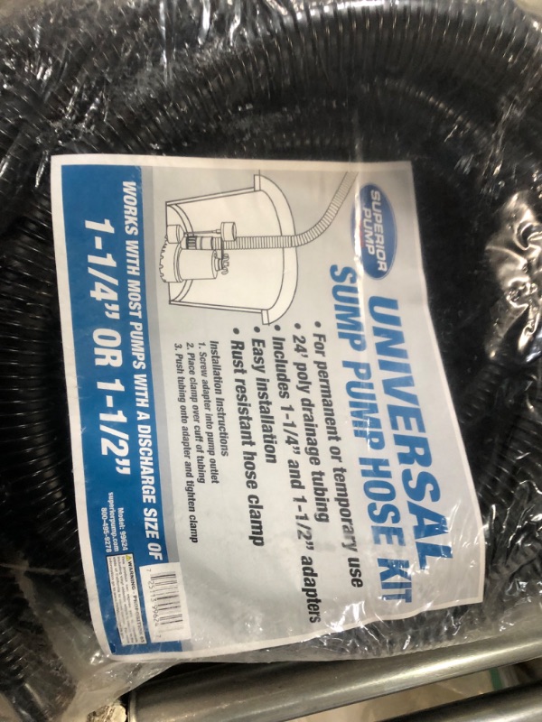 Photo 4 of *****STOCK IMAGE FOR SAMPLE*****SEE NOTES***
Superior Pump 99624 Universal Discharge Hose 24 Feet Polyethylene