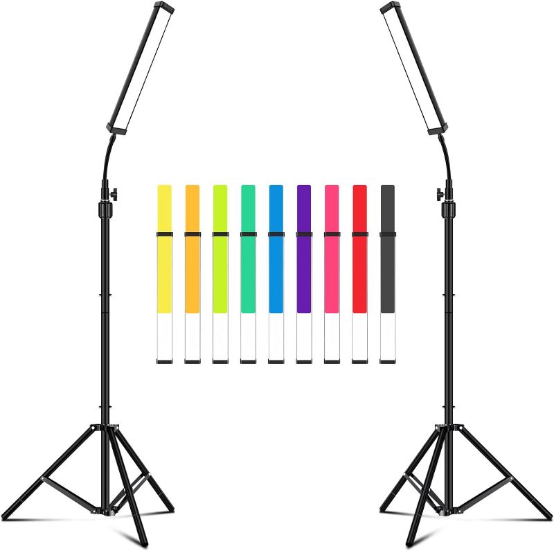 Photo 1 of  LED Video Light Stick, 2-Pack Handheld Photography Lighting