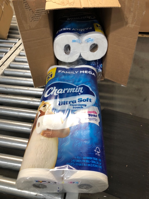 Photo 3 of Charmin Ultra Soft Cushiony Touch Toilet Paper, 30 Family Mega Rolls *Missing 2 Rolls*