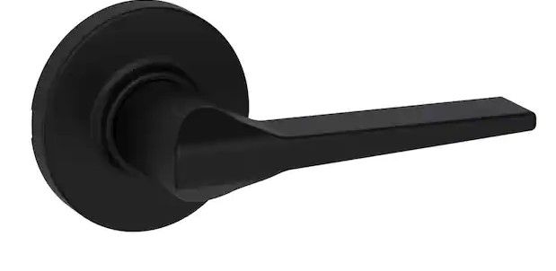 Photo 1 of 
Hollis Round Rose Matte Black Passage Hall/Closet Door Lever