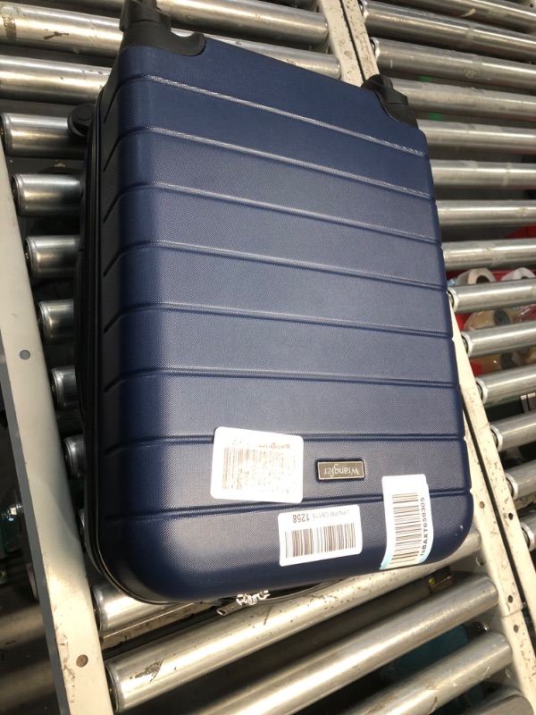 Photo 3 of (READ FULL POST) Wrangler Smart Luggage Set with Cup Holder and USB Port, Navy Blue, 2 Piece 2 Piece Set Navy Blue