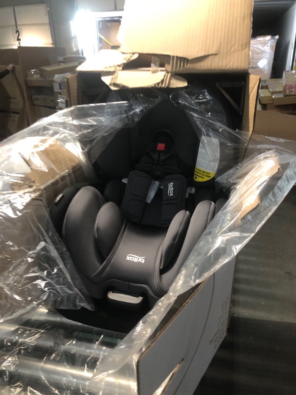 Photo 2 of Britax Poplar S Convertible Car Seat, 2-in-1 Car Seat with Slim 17-Inch Design, ClickTight Technology, Stone Onyx