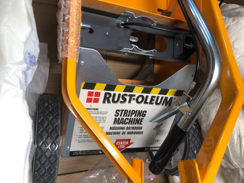 Photo 3 of (used)(see all images) Rust-Oleum 2395000 High-Performance Striping Line Marking Machine, 9" x 27.5", 