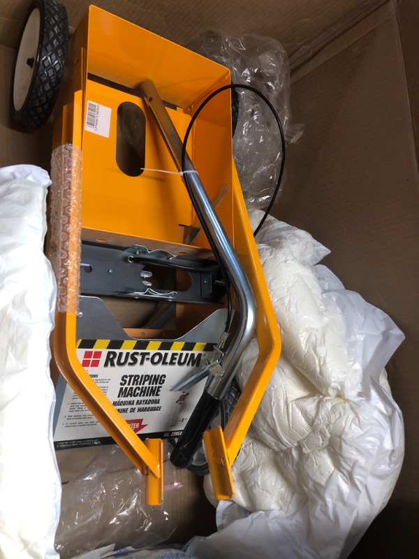 Photo 2 of (used)(see all images) Rust-Oleum 2395000 High-Performance Striping Line Marking Machine, 9" x 27.5", 