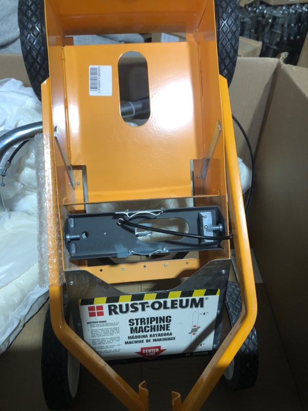 Photo 4 of (used)(see all images) Rust-Oleum 2395000 High-Performance Striping Line Marking Machine, 9" x 27.5", 