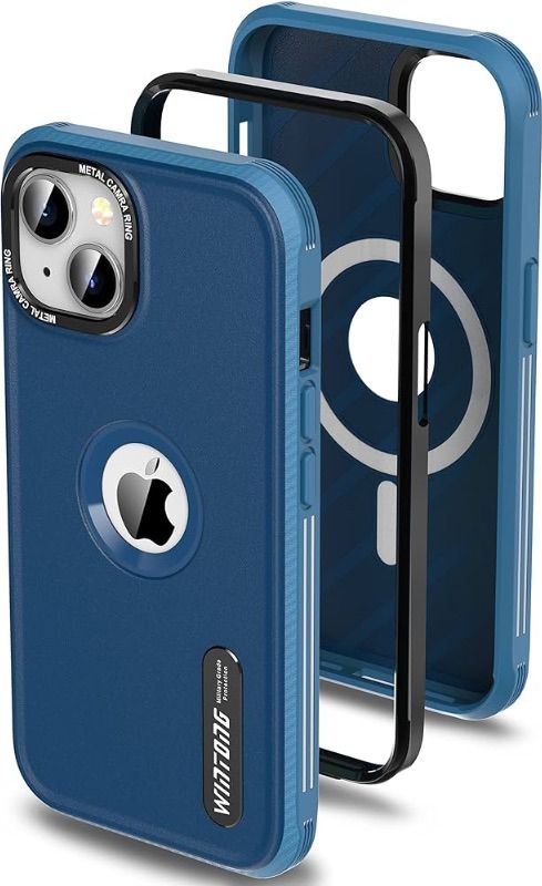 Photo 1 of Magnetic Case Compatible for iPhone 13 Case BLUE