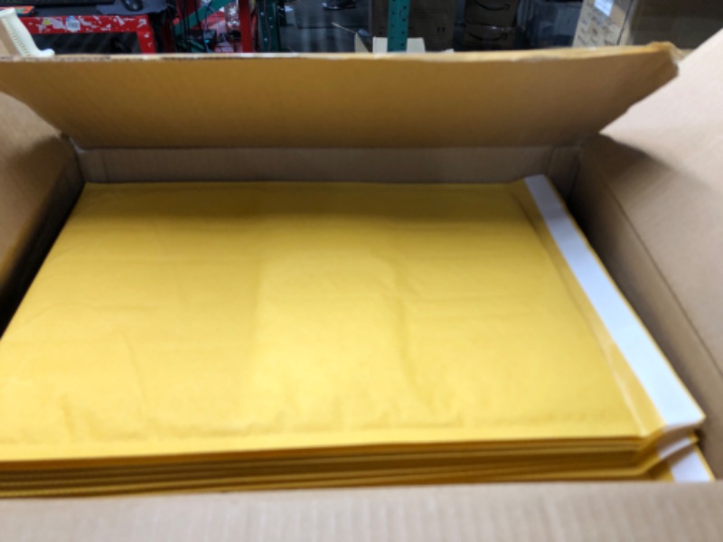 Photo 3 of  9" x 12" Orange Self-Seal Catalog Envelopes Anti Tear 
