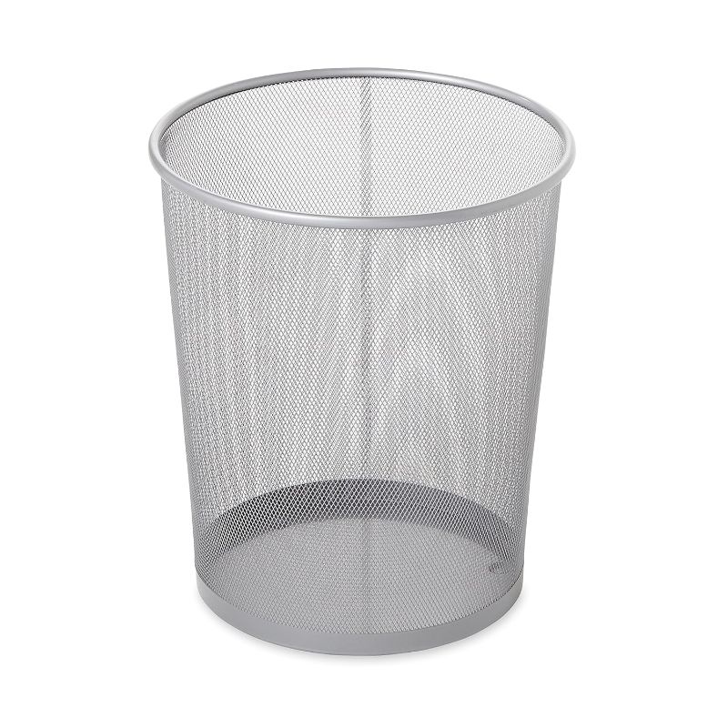 Photo 1 of **STOCK PHOTO REFERENCE*** 
Commercial Products Concept Collection Mesh Metal Trash Can