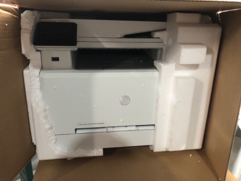 Photo 2 of HP Color LaserJet Pro M283fdw Wireless All-in-One Laser Printer, Remote Mobile Print, Scan & Copy, Duplex Printing, Works with Alexa (7KW75A), White