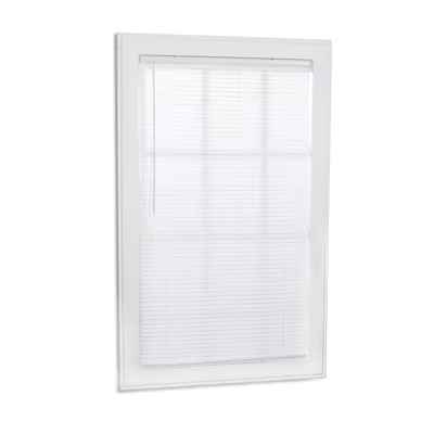 Photo 1 of ***NO HARDWARE INCLUDED**
Project Source Light Filtering 1-in Slat Width 45-in x 64-in Cordless White Vinyl Light Filtering Mini-blinds
