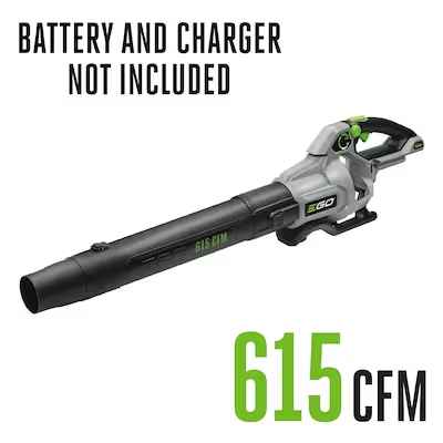 Photo 1 of ***BATT AND CHARGER NOT INCLUDED ***
EGO Power+ 56-volt 615-CFM 170-MPH Battery Handheld Leaf Blower
